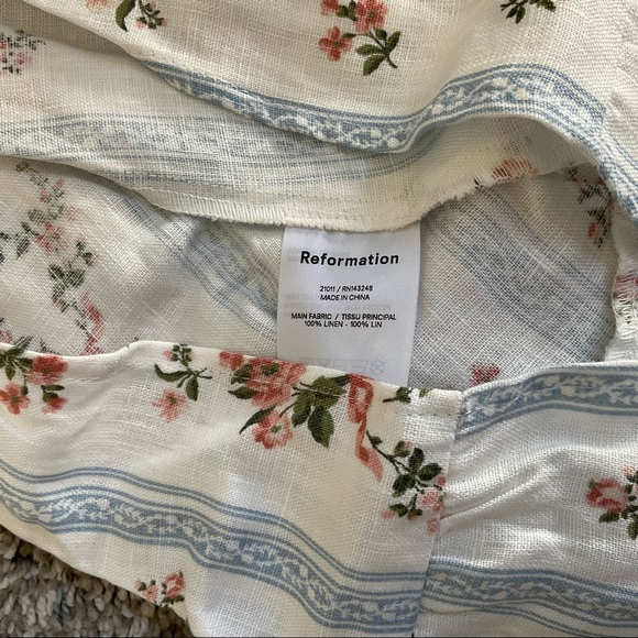 NWOT💎Reformation Belgium Linen Dress - Surrey - Picture 8 of 11